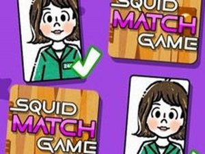 Memory Match Puzzle: Squid Friends
