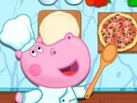 Hippo Pizza Maker Cooking Game