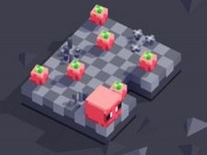 3D Worm Fruit Puzzle